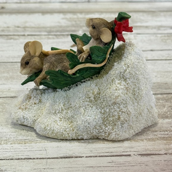 Charming Tails Figurine ~ Flying Leaf Saucer ~ Fitz and Floyd - Picture 5 of 6